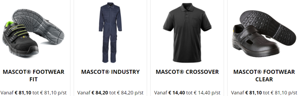 bedrijfskleding online bestellen